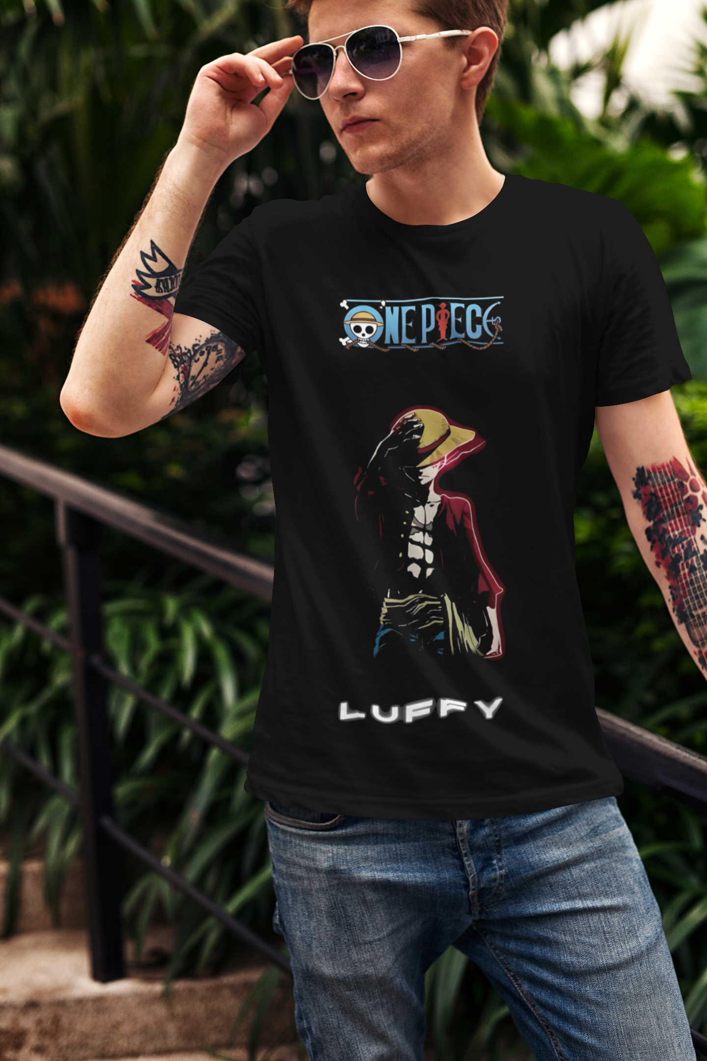 Anime Hub Crew T-Shirt - Luffy