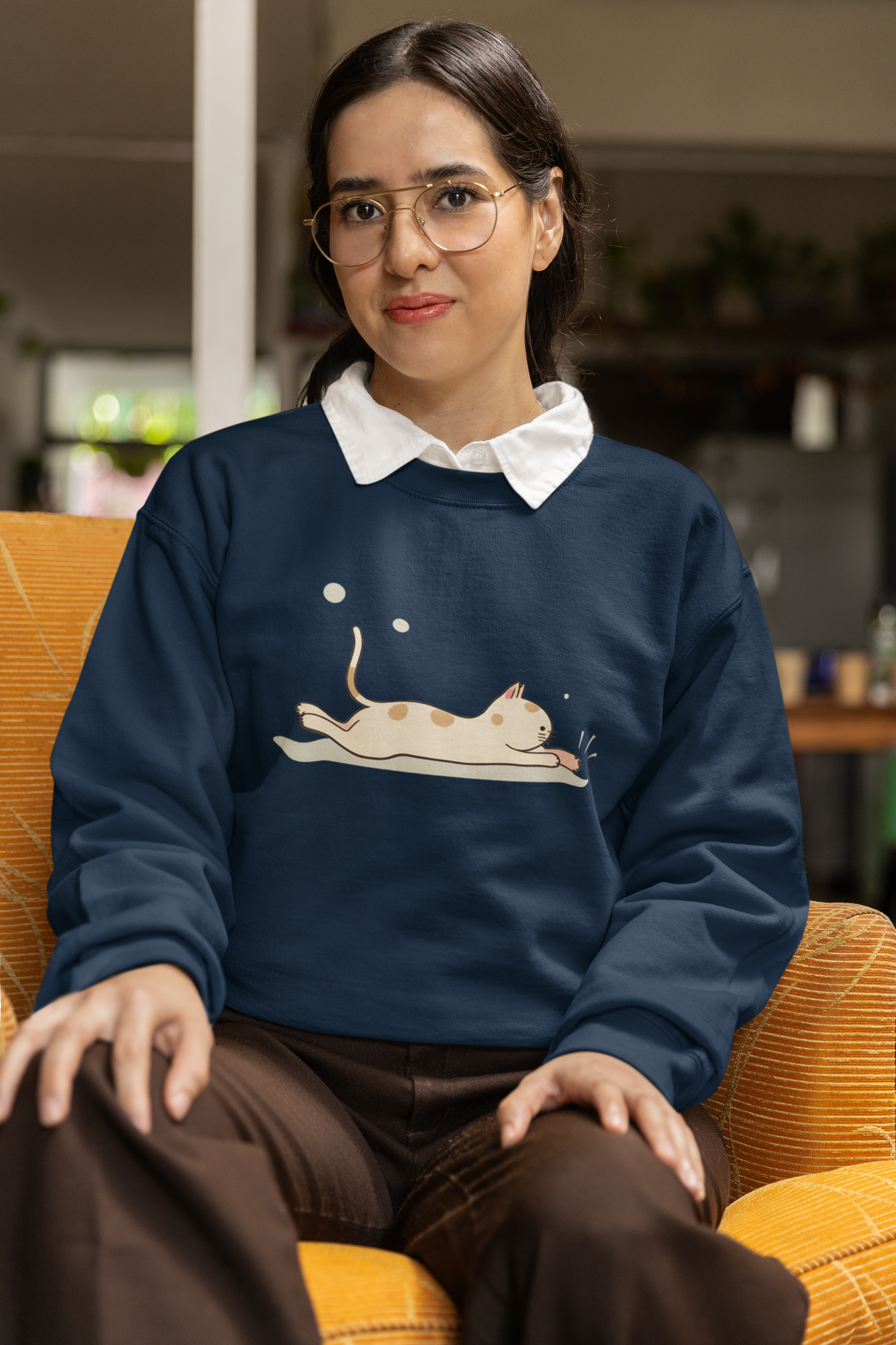 Playing cat Sweatshirt